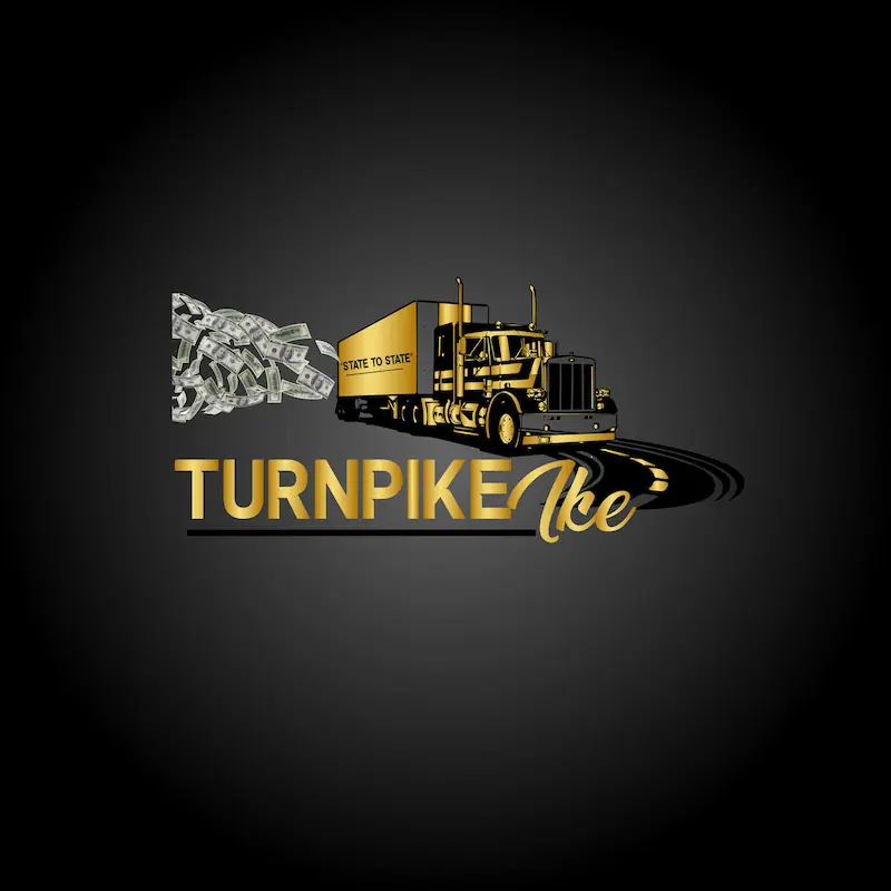 box truck logo design for USA trucking business