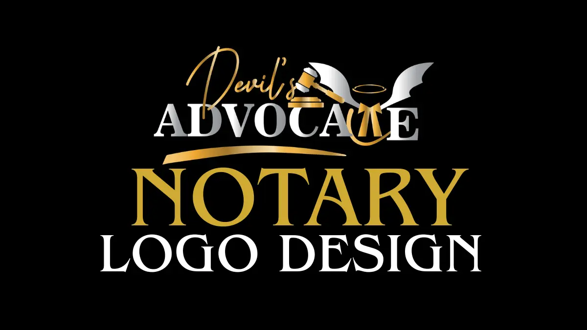 professional notary logo design for USA mobile and public notary businesses