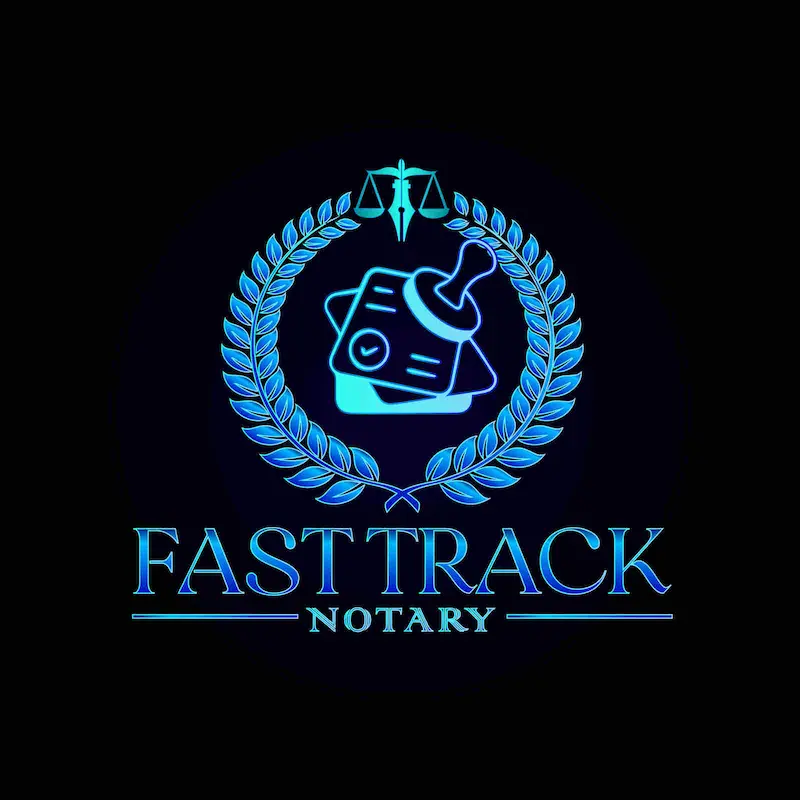 professional notary logo for USA mobile and public notary businesses