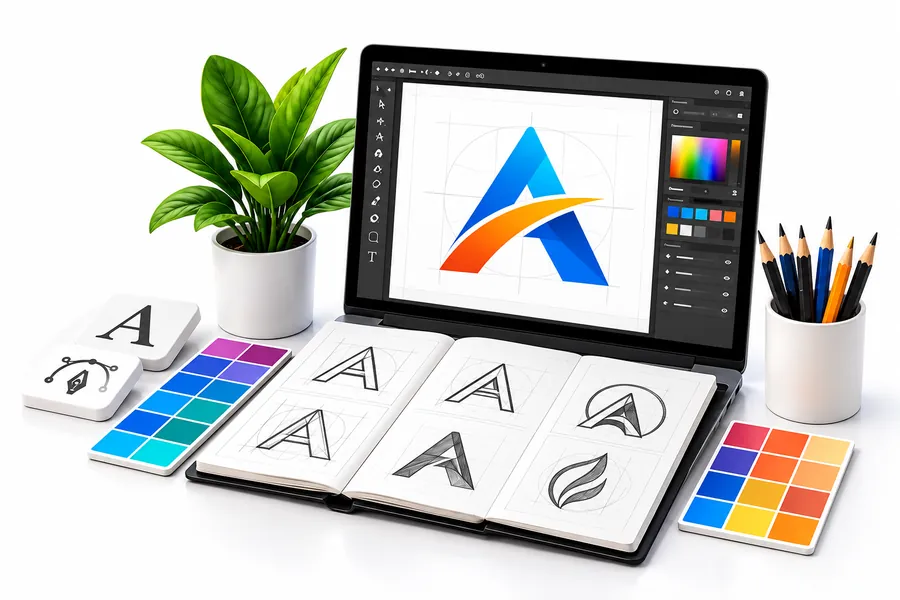 Logo design planning and evaluation for us businesses, including professional design requirements and cost considerations